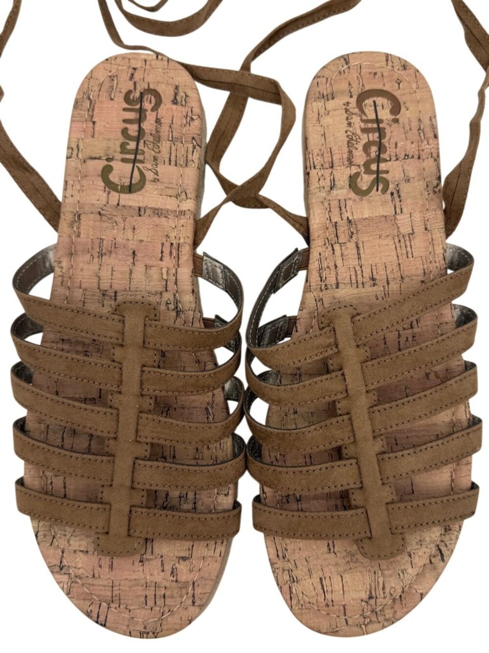 NWOT Circus By Sam Edelman Lace-Up Platform Gladiator Sandals 10 | Coastal Boho - Picture 7 of 14
